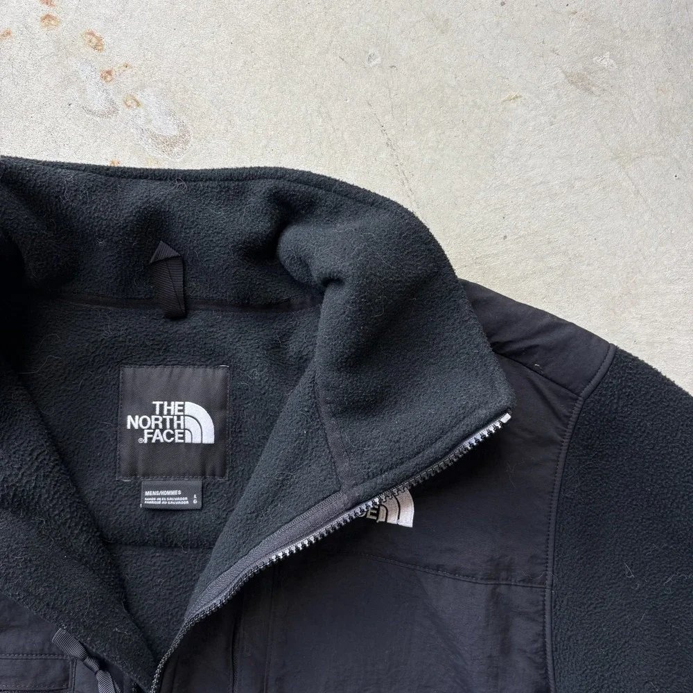 The North Face Denali Fleece Jacket Size Large Black Full Zip Outdoor Coat L